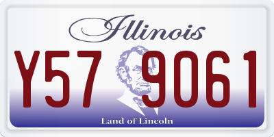 IL license plate Y579061