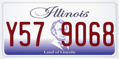 IL license plate Y579068