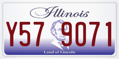 IL license plate Y579071