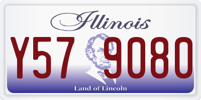 IL license plate Y579080