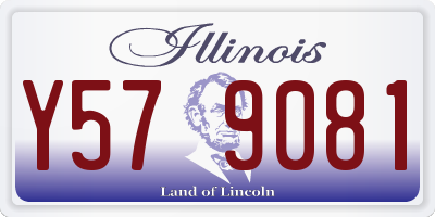IL license plate Y579081