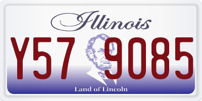 IL license plate Y579085