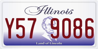 IL license plate Y579086