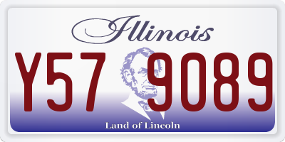 IL license plate Y579089