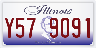 IL license plate Y579091