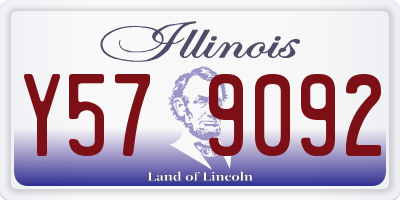 IL license plate Y579092