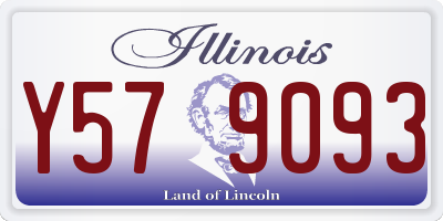 IL license plate Y579093