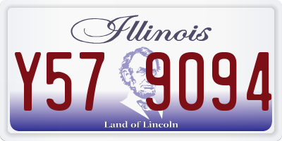 IL license plate Y579094