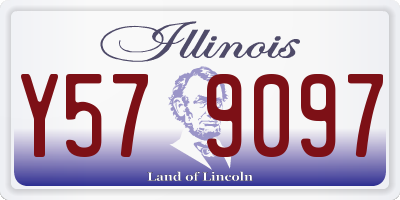 IL license plate Y579097
