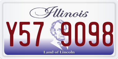IL license plate Y579098