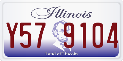 IL license plate Y579104