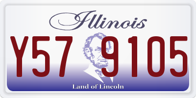 IL license plate Y579105