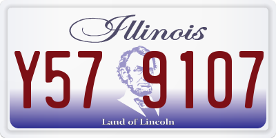 IL license plate Y579107
