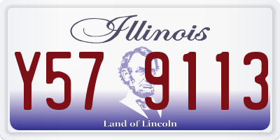 IL license plate Y579113