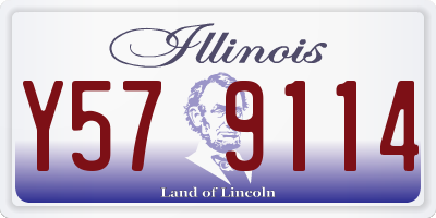 IL license plate Y579114
