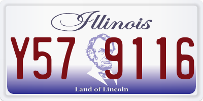 IL license plate Y579116