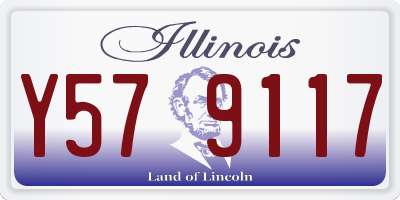 IL license plate Y579117
