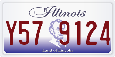 IL license plate Y579124