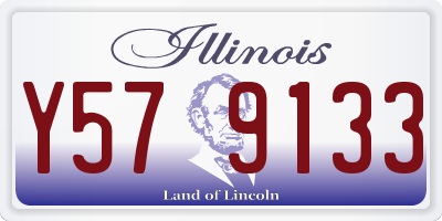 IL license plate Y579133