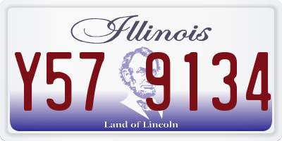 IL license plate Y579134