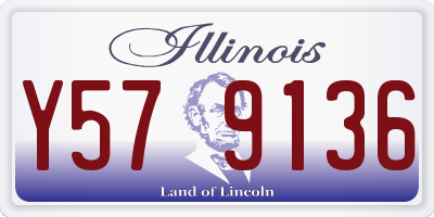 IL license plate Y579136