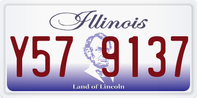 IL license plate Y579137