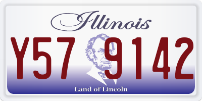IL license plate Y579142