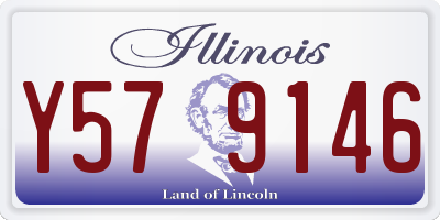 IL license plate Y579146