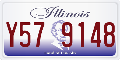 IL license plate Y579148