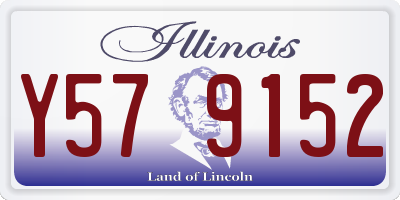 IL license plate Y579152