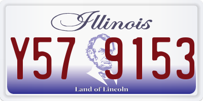 IL license plate Y579153