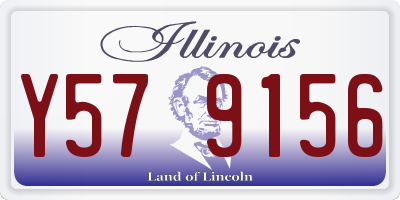IL license plate Y579156