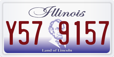 IL license plate Y579157