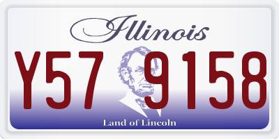 IL license plate Y579158