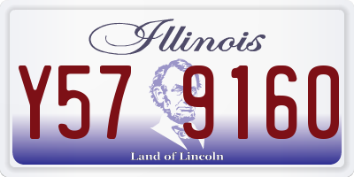 IL license plate Y579160