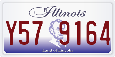 IL license plate Y579164
