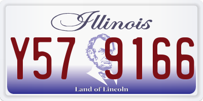 IL license plate Y579166