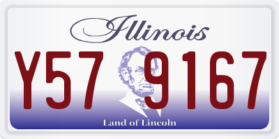 IL license plate Y579167