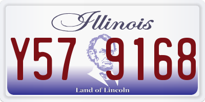 IL license plate Y579168