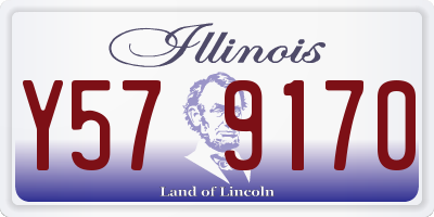 IL license plate Y579170