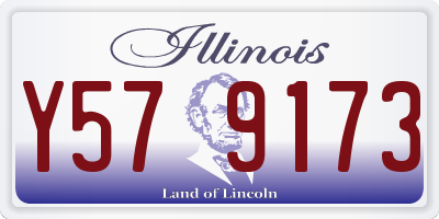 IL license plate Y579173