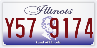 IL license plate Y579174
