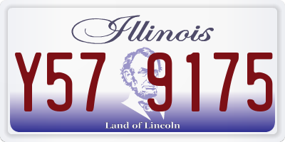 IL license plate Y579175
