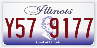 IL license plate Y579177