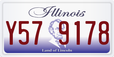 IL license plate Y579178