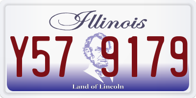 IL license plate Y579179
