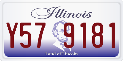 IL license plate Y579181