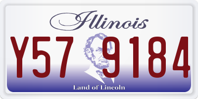 IL license plate Y579184