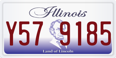 IL license plate Y579185