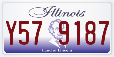 IL license plate Y579187